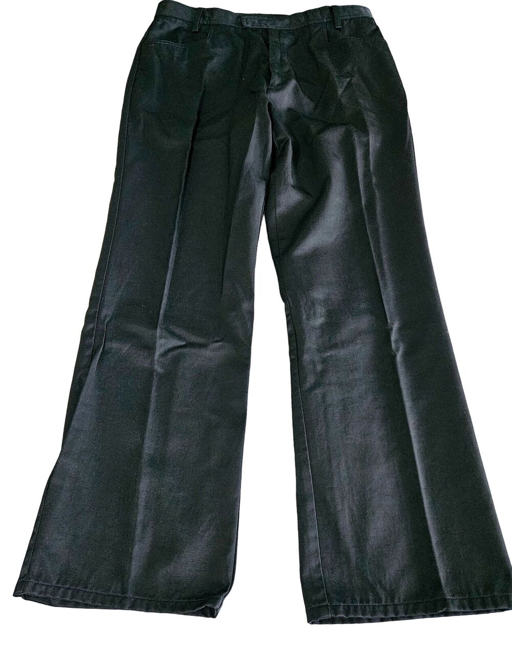 Harley Davidson Womens Pants Black Size 16 Cotton Blend Button Zip Pockets